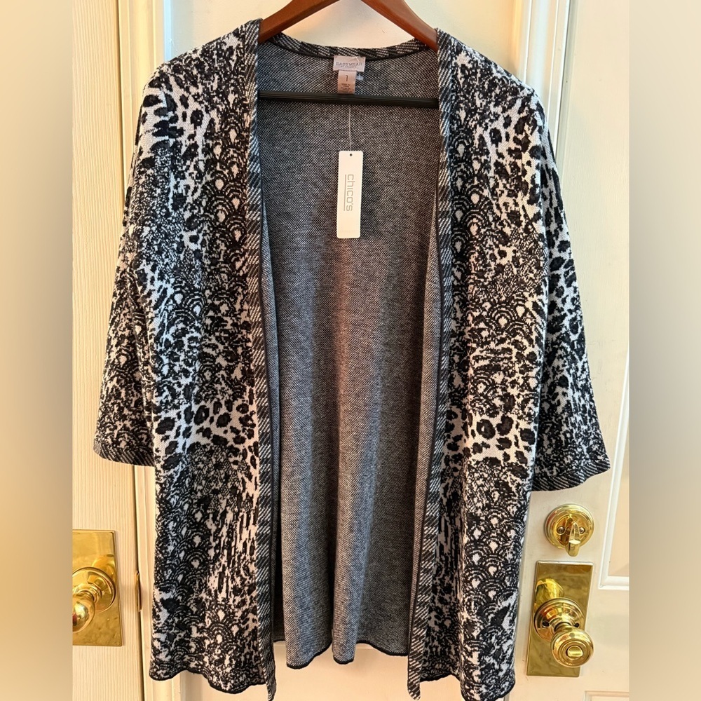 NWT Chico's Easywear Open Front Cardigan